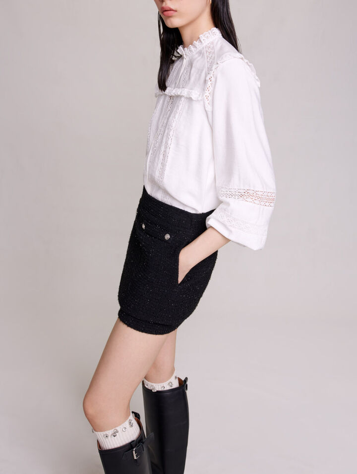 Short en tweed