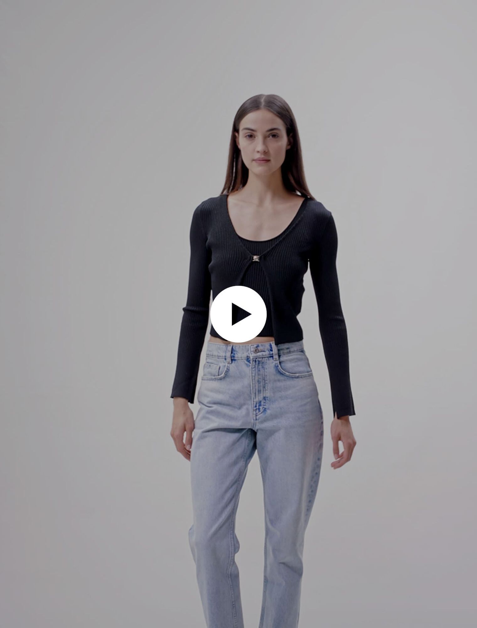 Twin set en maille stretch