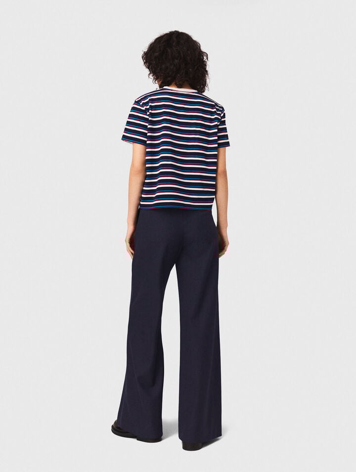 Pantalon de tailleur avec pli