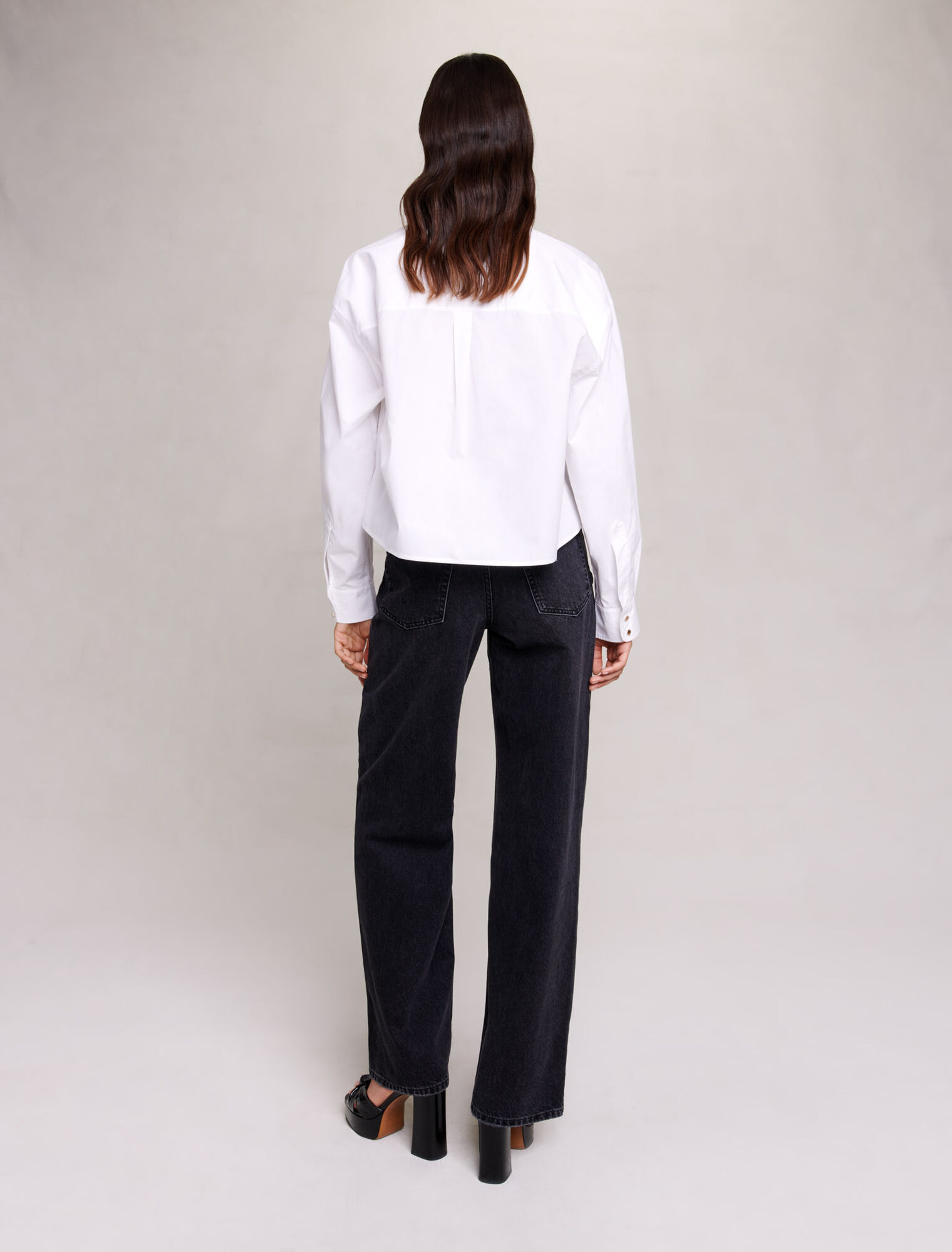 Chemise courte en coton