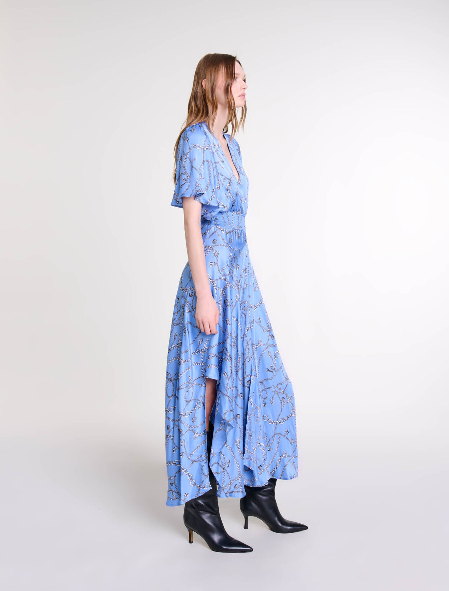 Robe longue imprimée