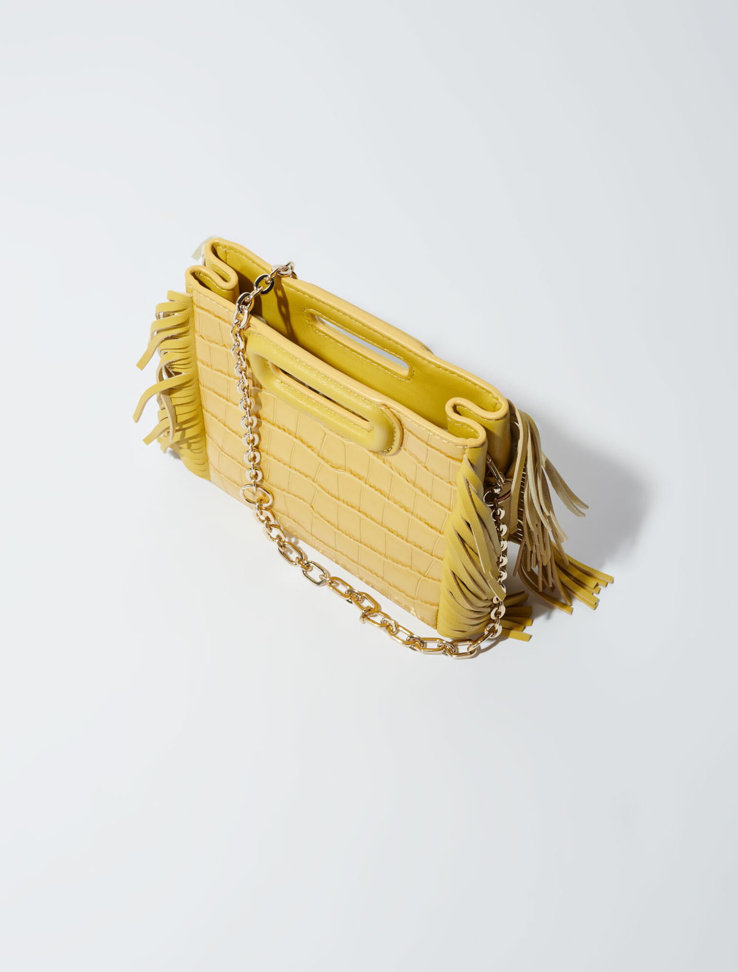 Sac M Mini en cuir effet croco