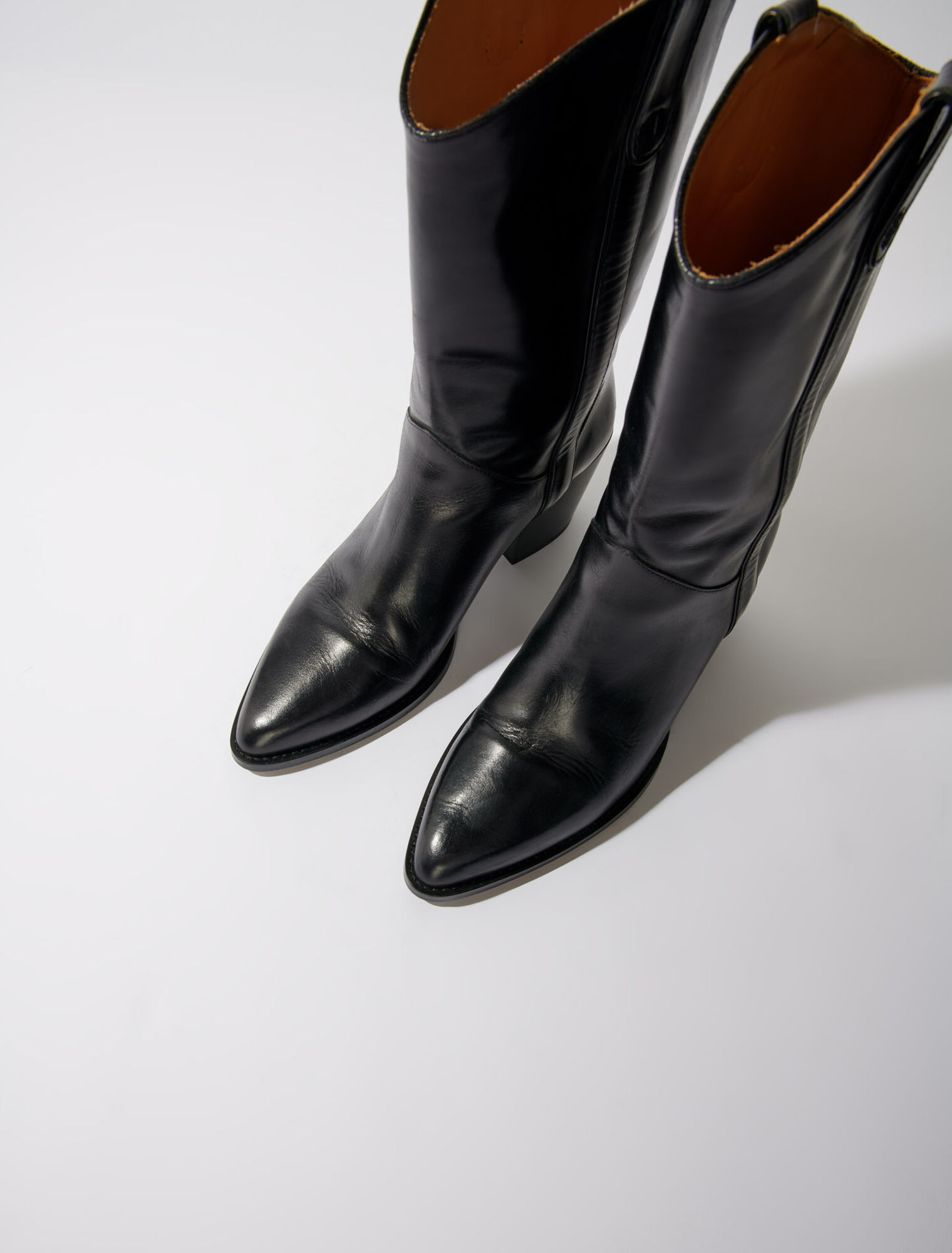 Bottes western en cuir