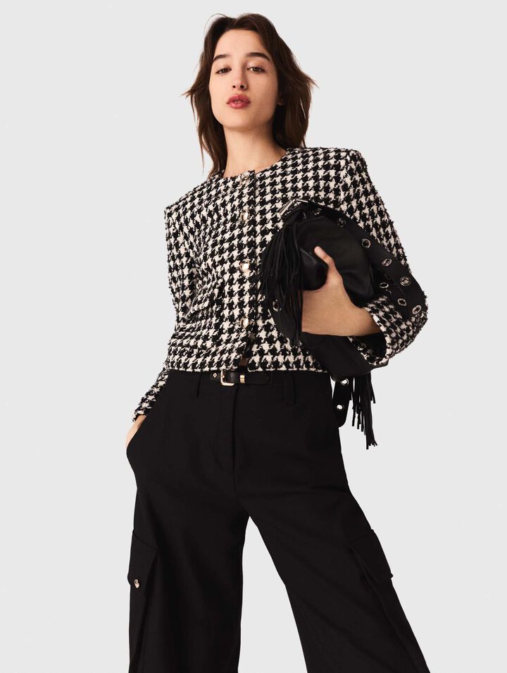 Veste courte en tweed