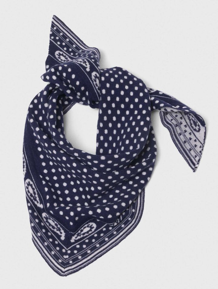 Echarpe triangle réversible