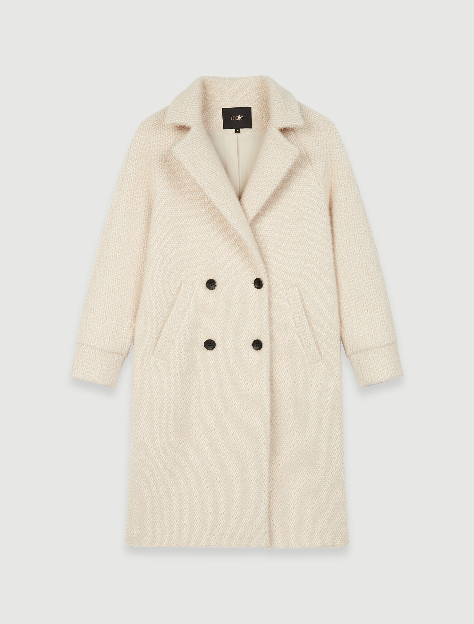 Manteau droit mi-long