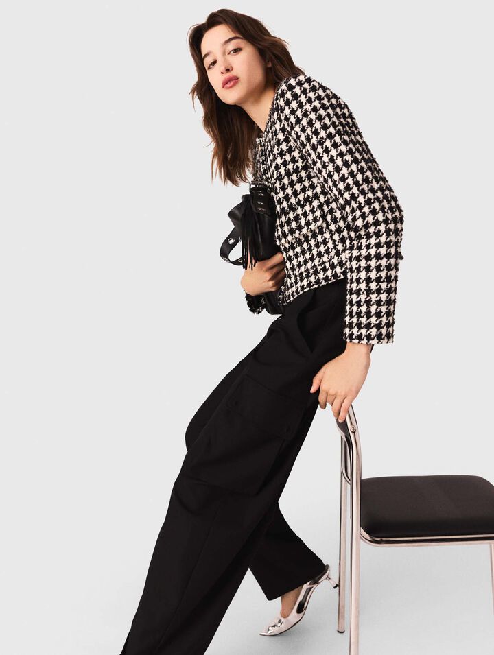 Veste courte en tweed