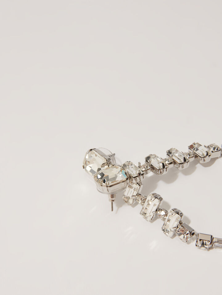 Boucles d'oreilles strass cascade