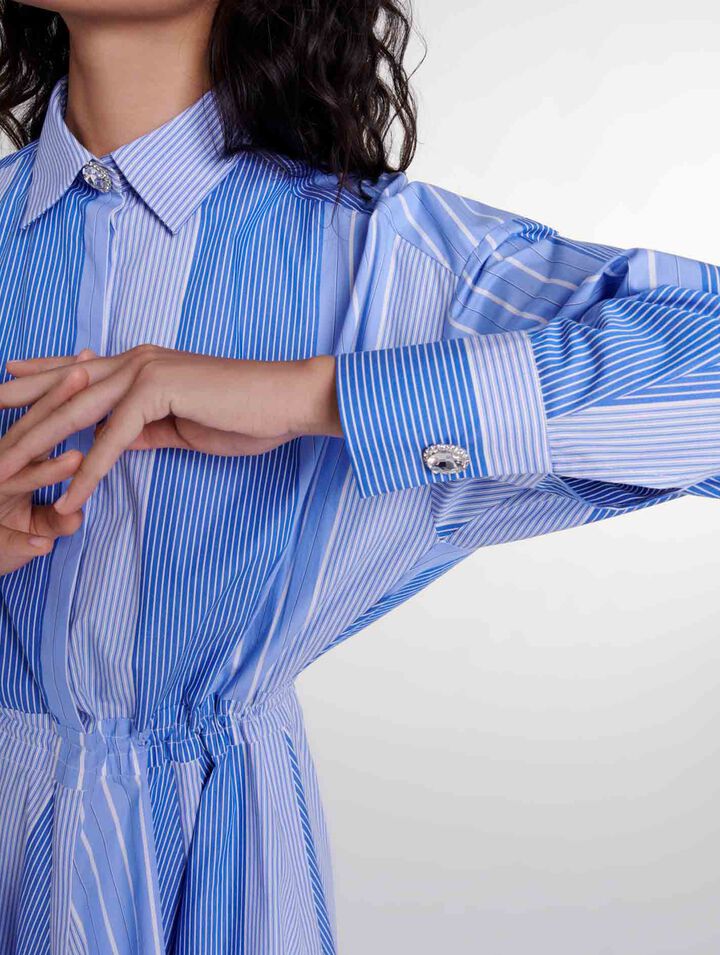 Robe longue loose à rayures 