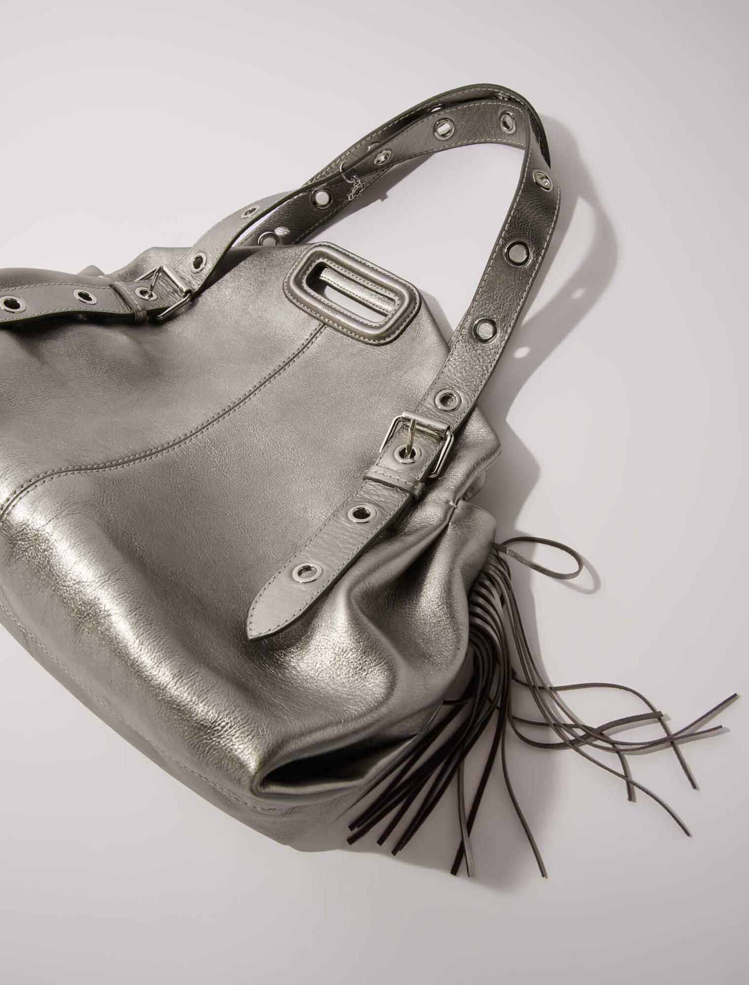 Sac Miss M XL en cuir métallisé