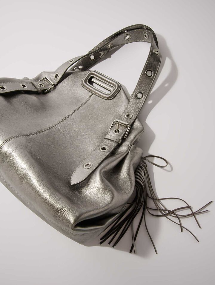 Sac Miss M XL en cuir métallisé