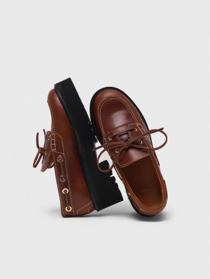 Mocassins bateau avec semelle chunky