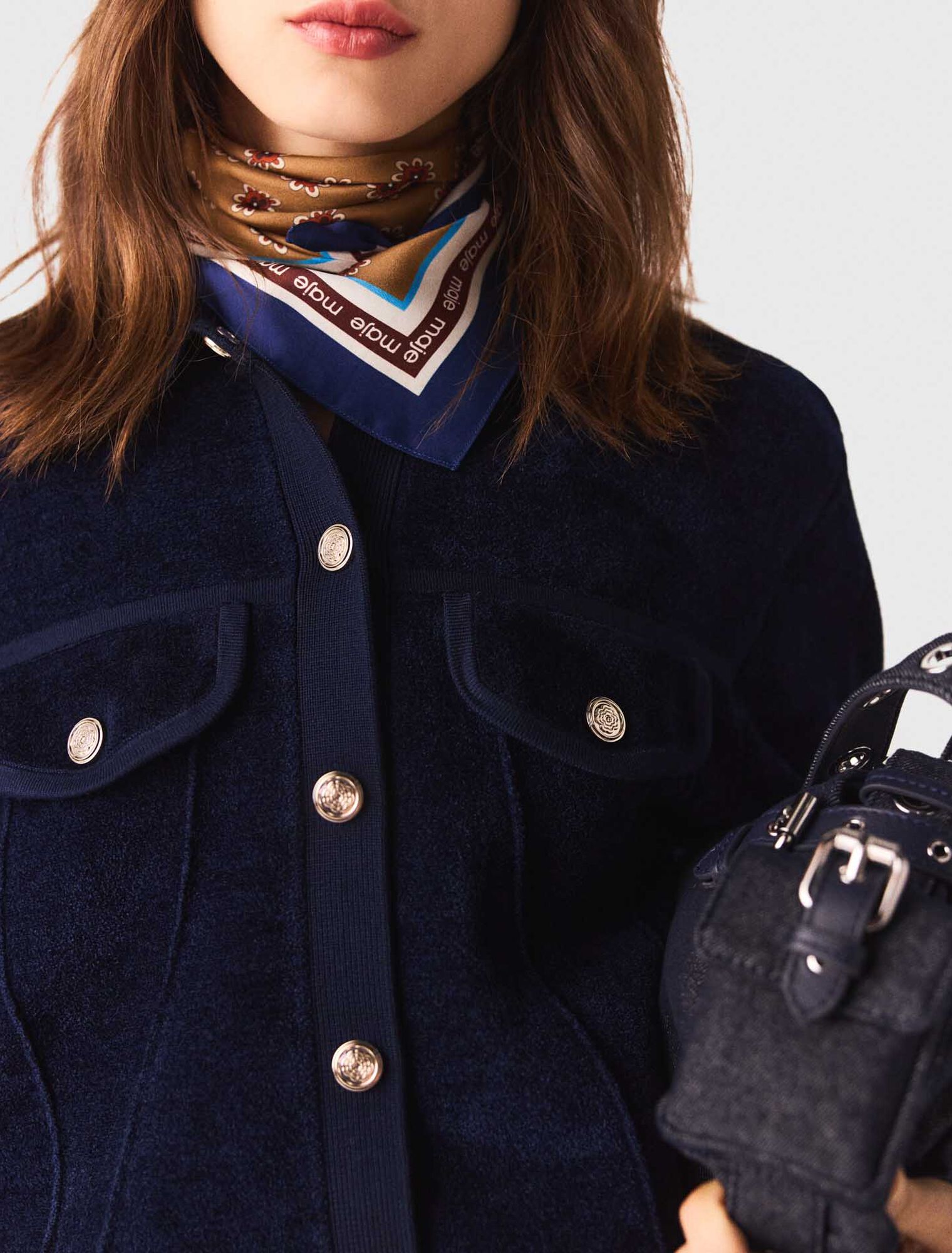 Veste courte en velours