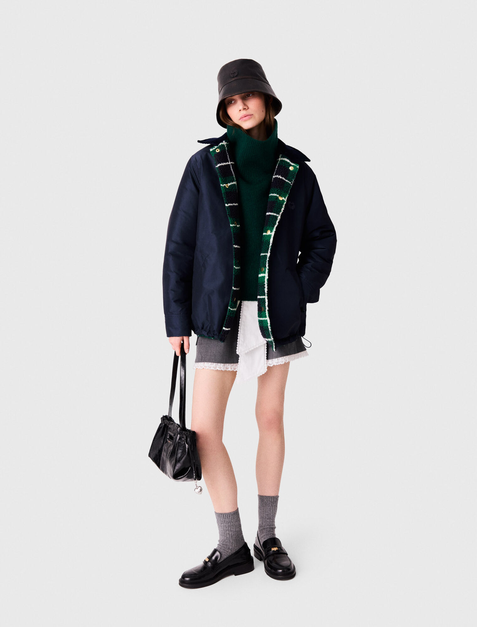 Parka r&eacute;versible bouclette