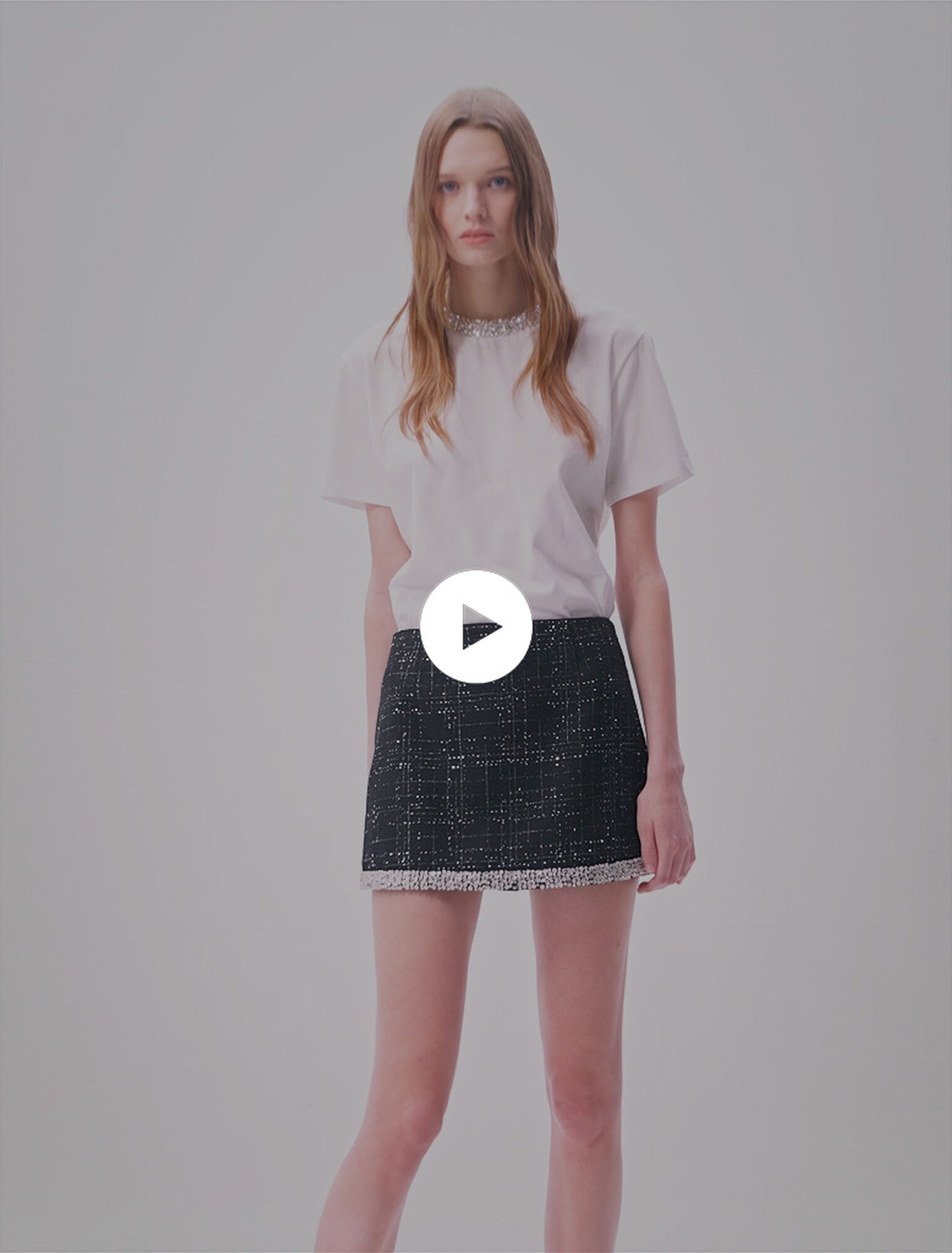 Jupe short à sequins