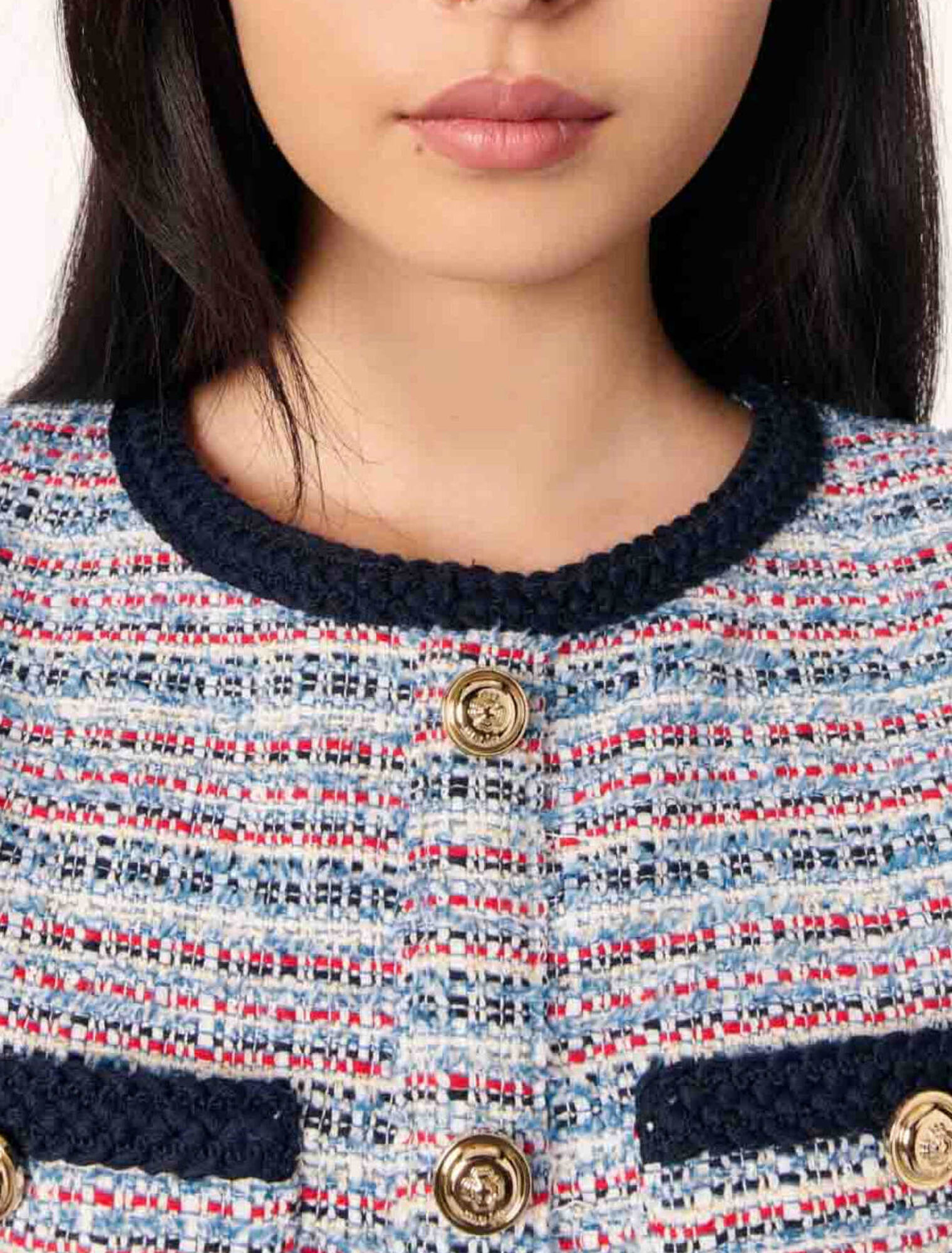 Robe courte 2-en 1 en tweed