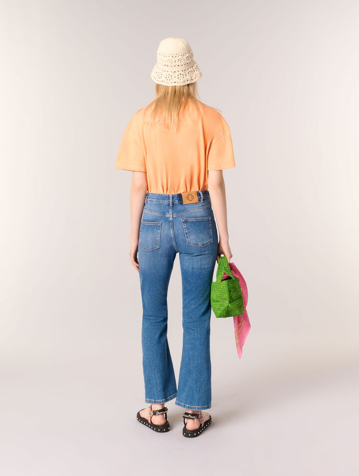 Jean denim à poches