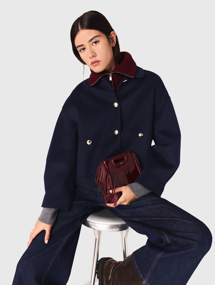 Veste courte en laine