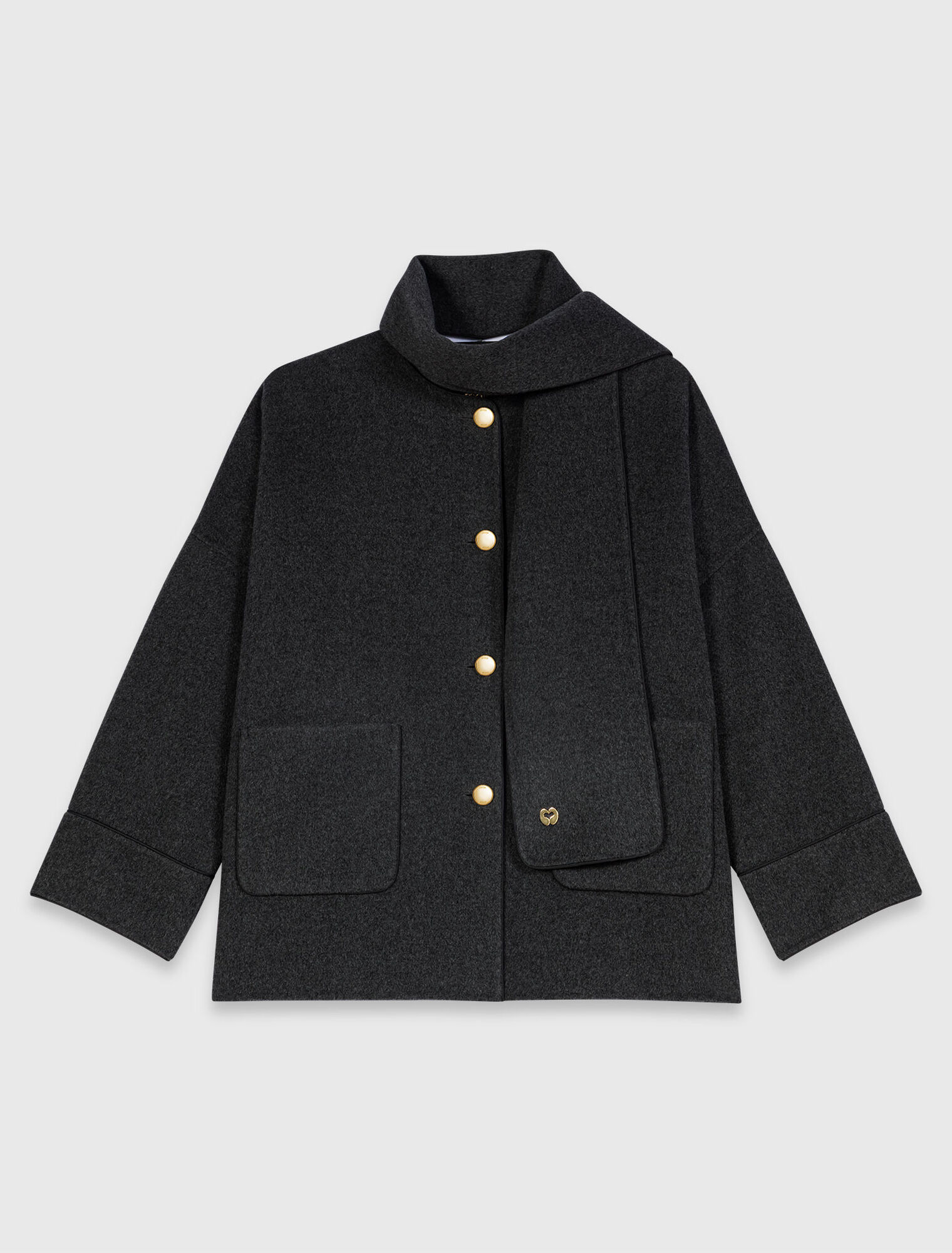 Manteau echarpe amovible