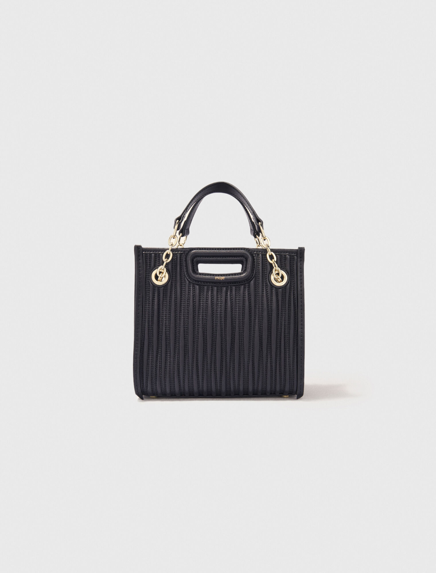 Mini cabas en cuir matelassé