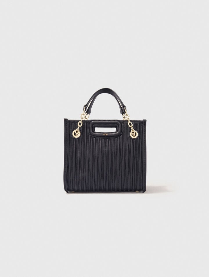 Mini cabas en cuir matelassé