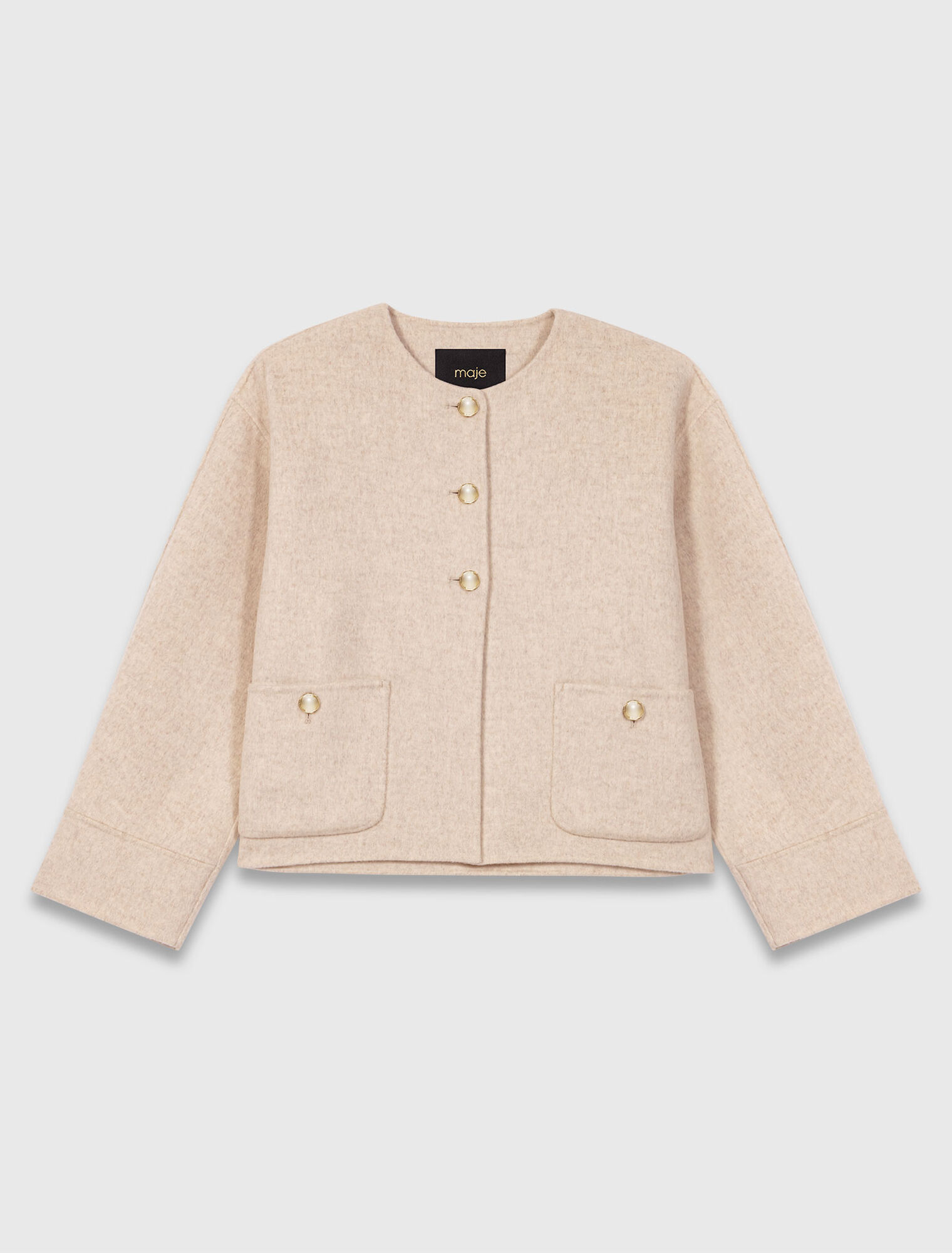 Manteau court en laine