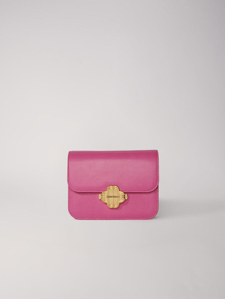 Sac Clover en cuir effet lézard