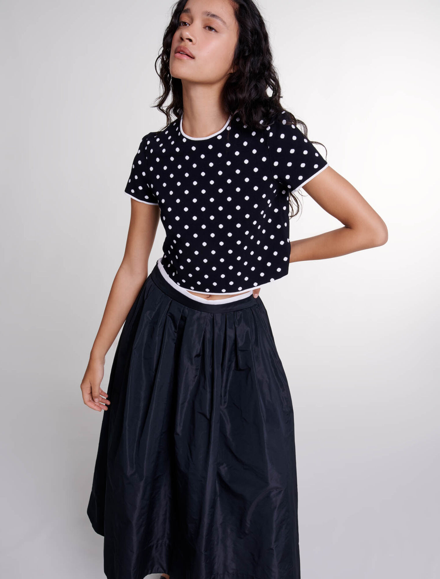 Top en maille jacquard 