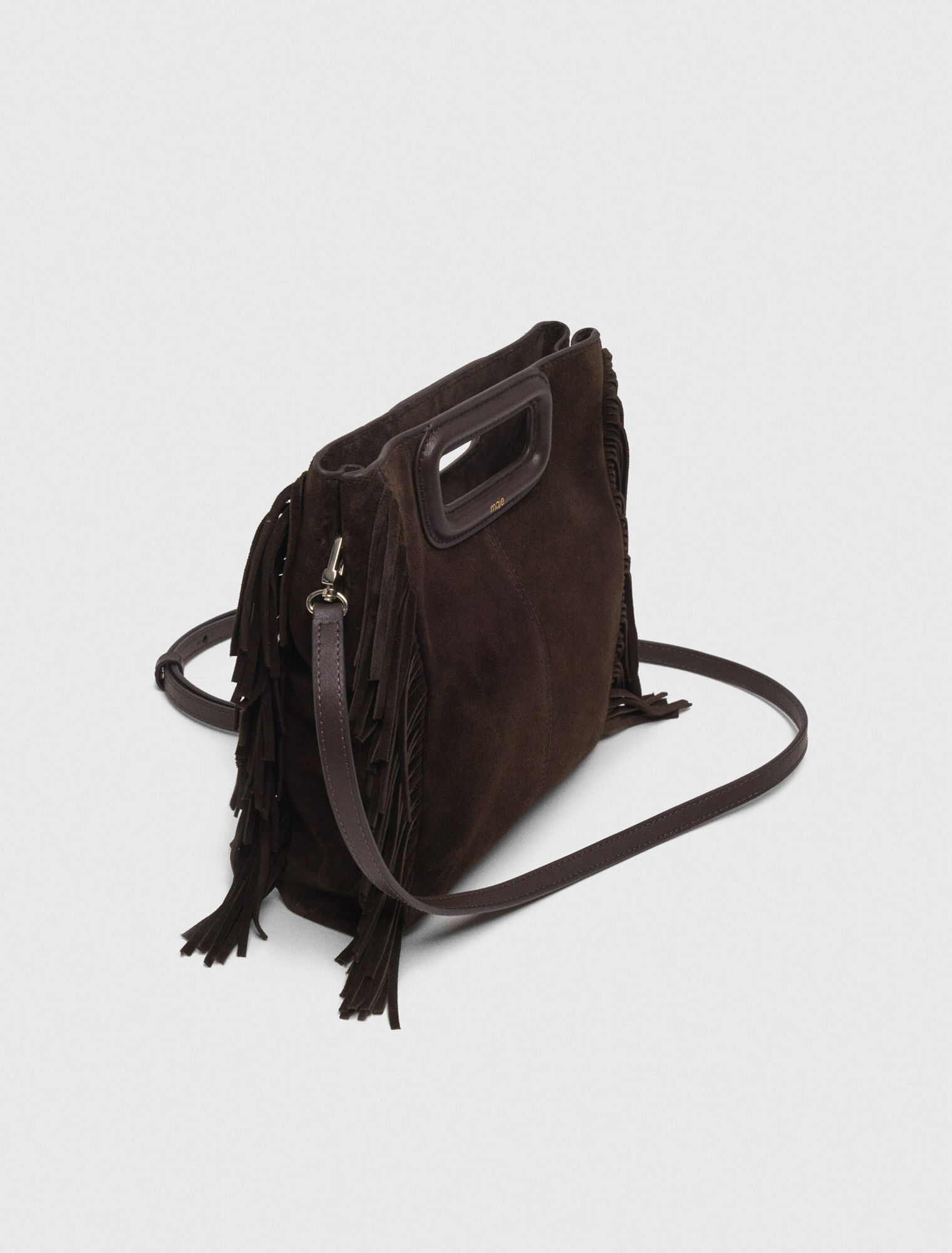 Sac M en cuir suède
