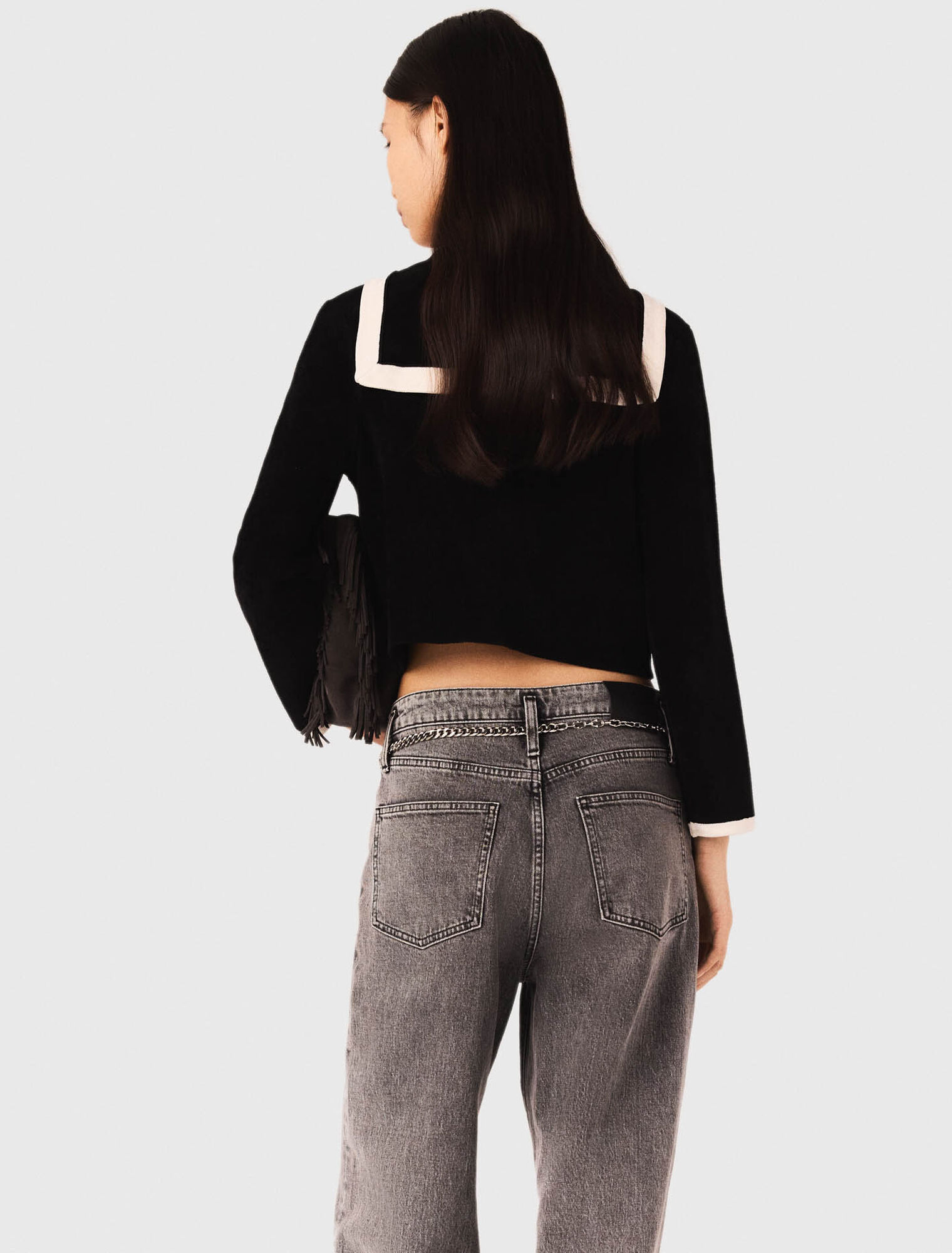 Cardigan effet velours