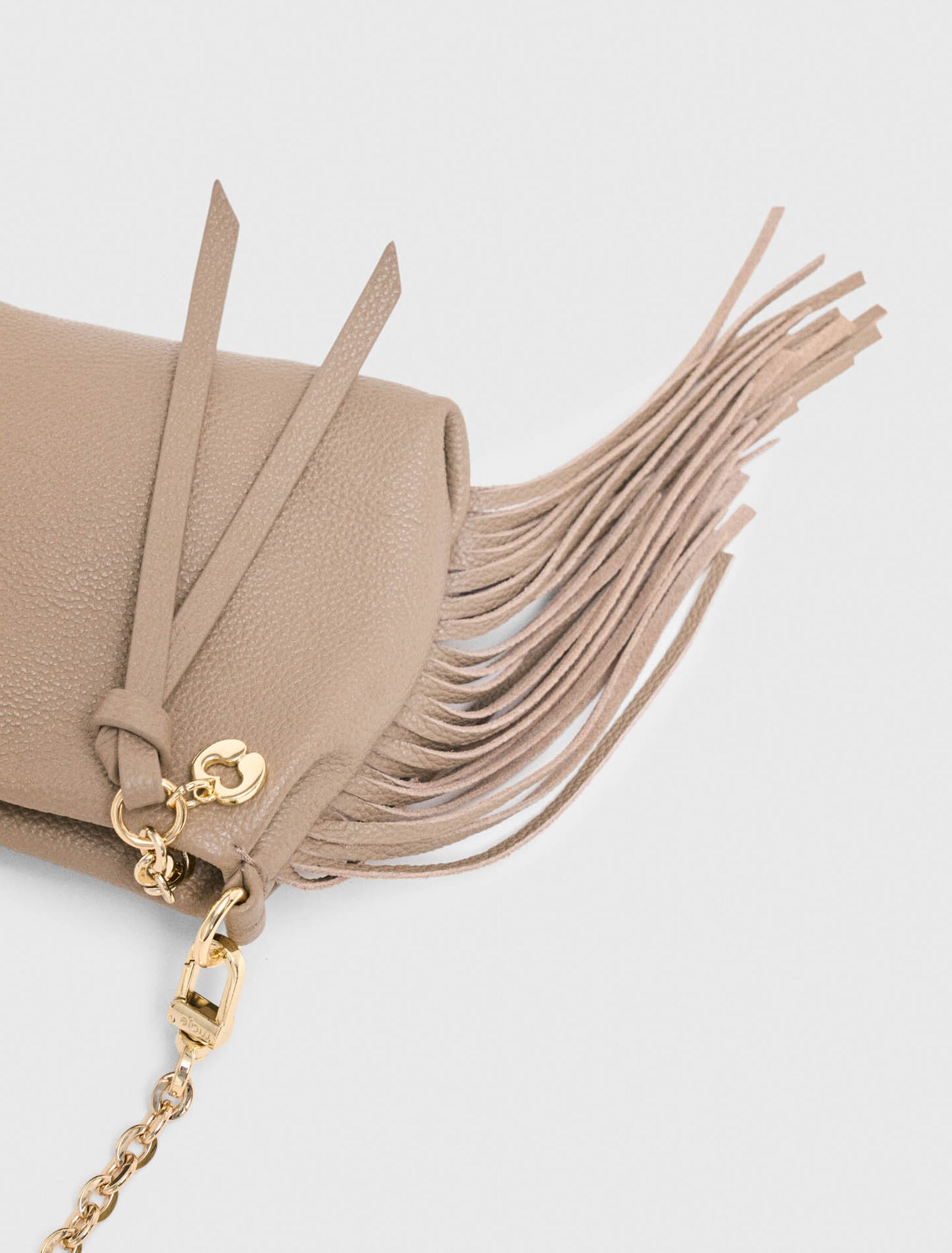 Pochette Miss M pouch cuir grain&eacute;