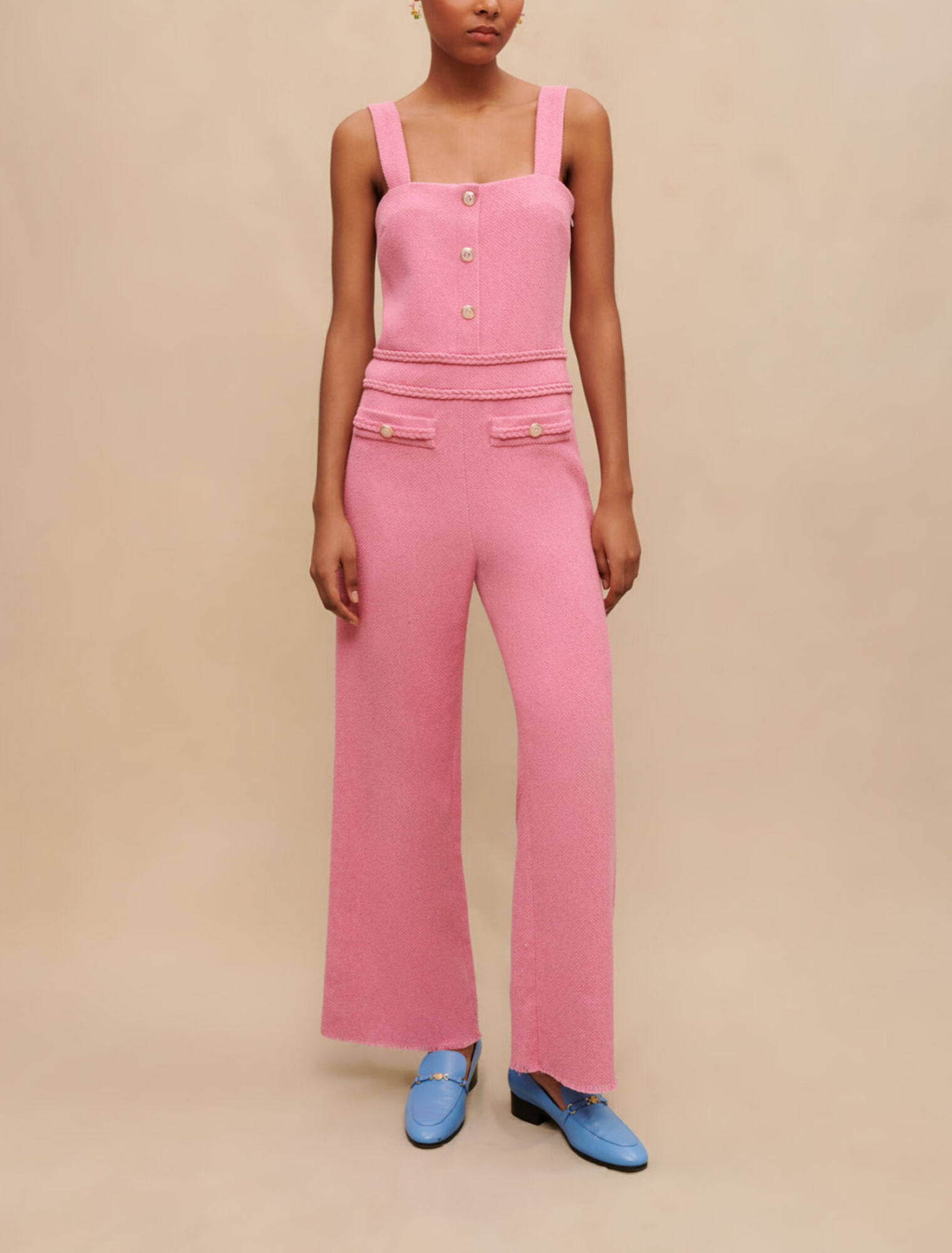 Combinaison pantalon en tweed