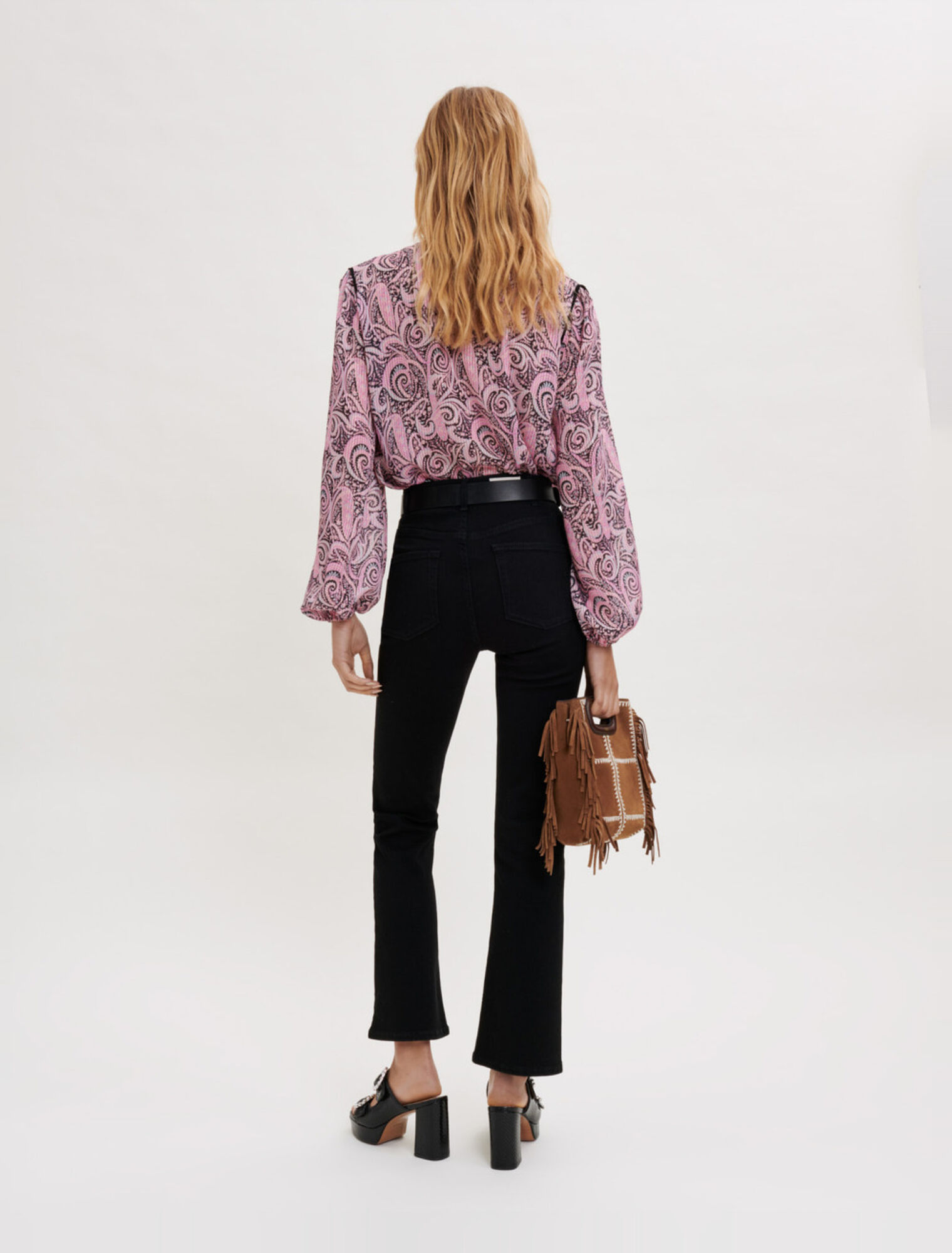 Top fluide imprimé Paisley 