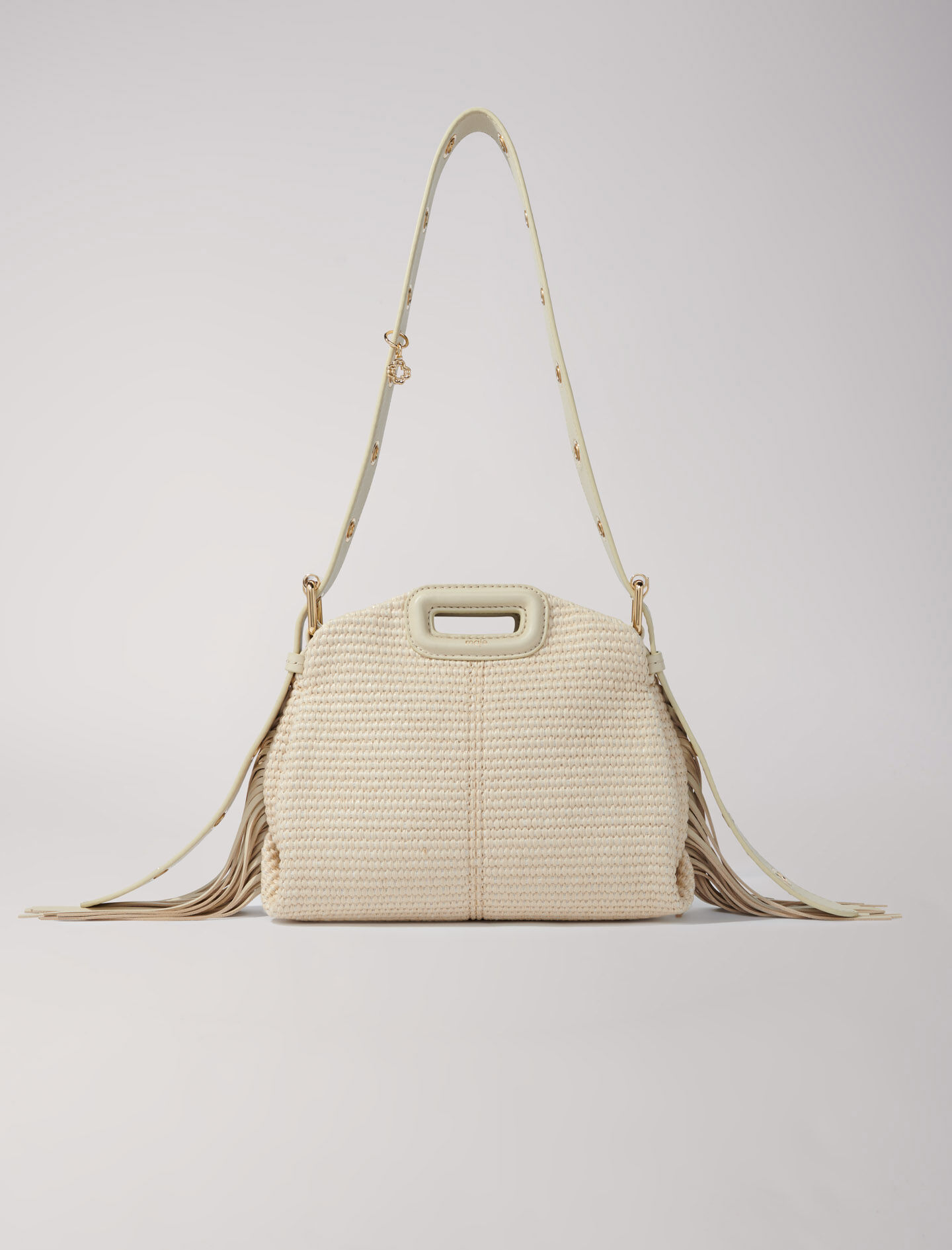 Buy Sac Miss M Mini Effet Raphia Beige Maje in Guam discount voucher