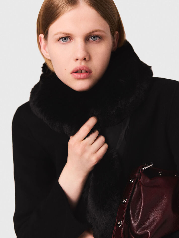 Manteau mi-long double face