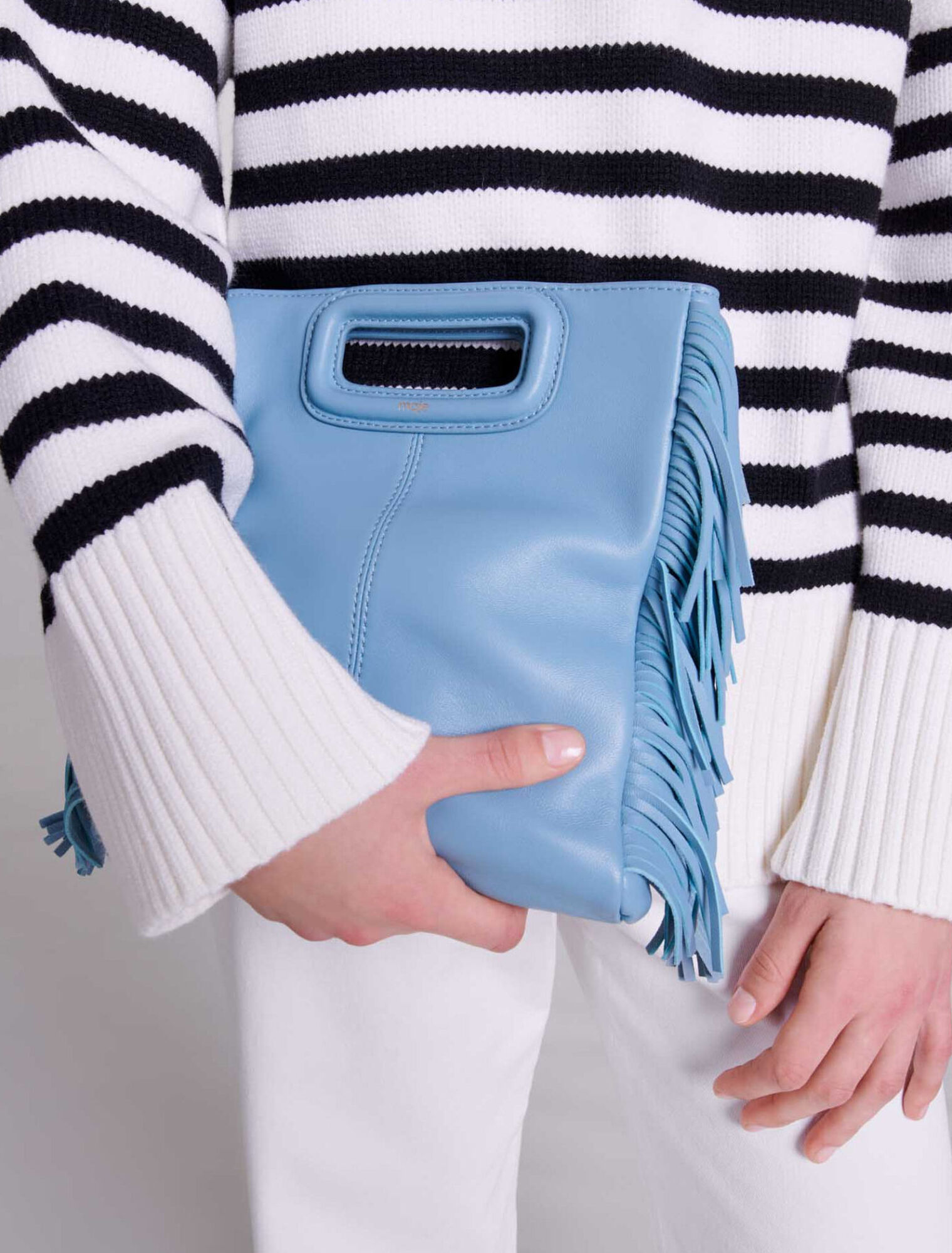 Pull marinière col zippé