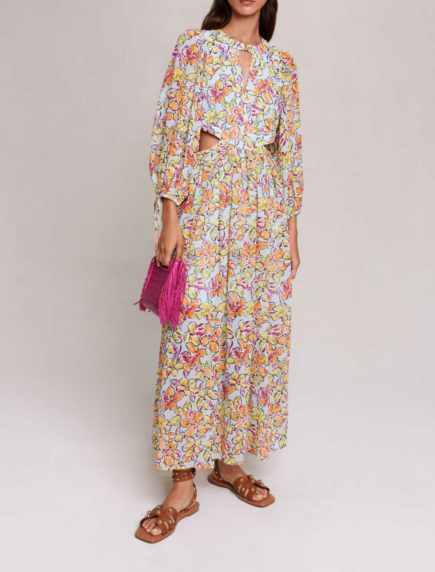 Robe longue imprimée