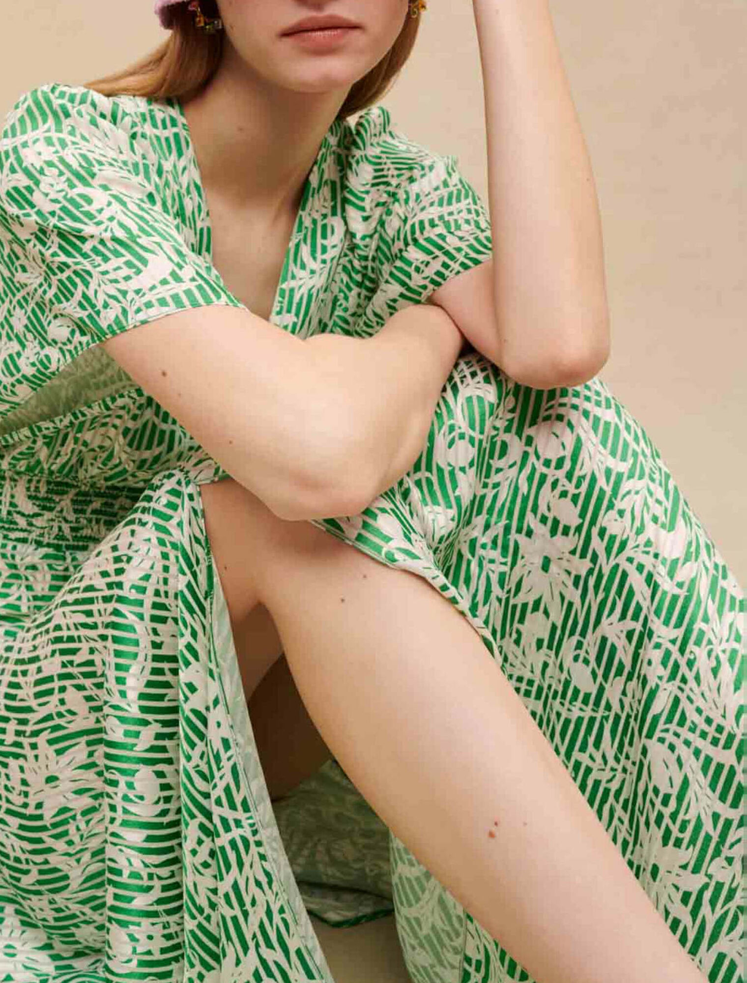 Robe longue asymétrique