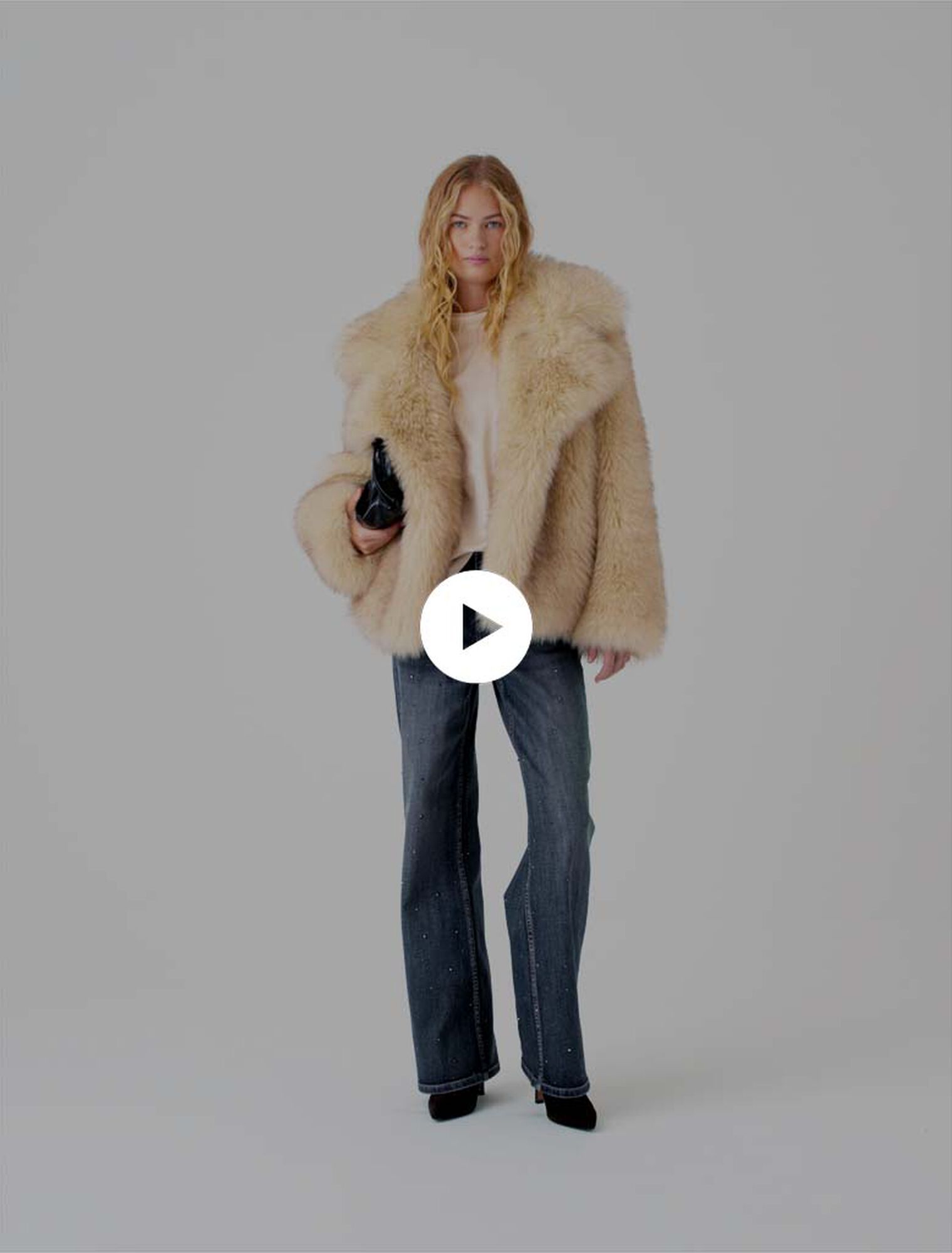 Manteau fausse fourrure oversize