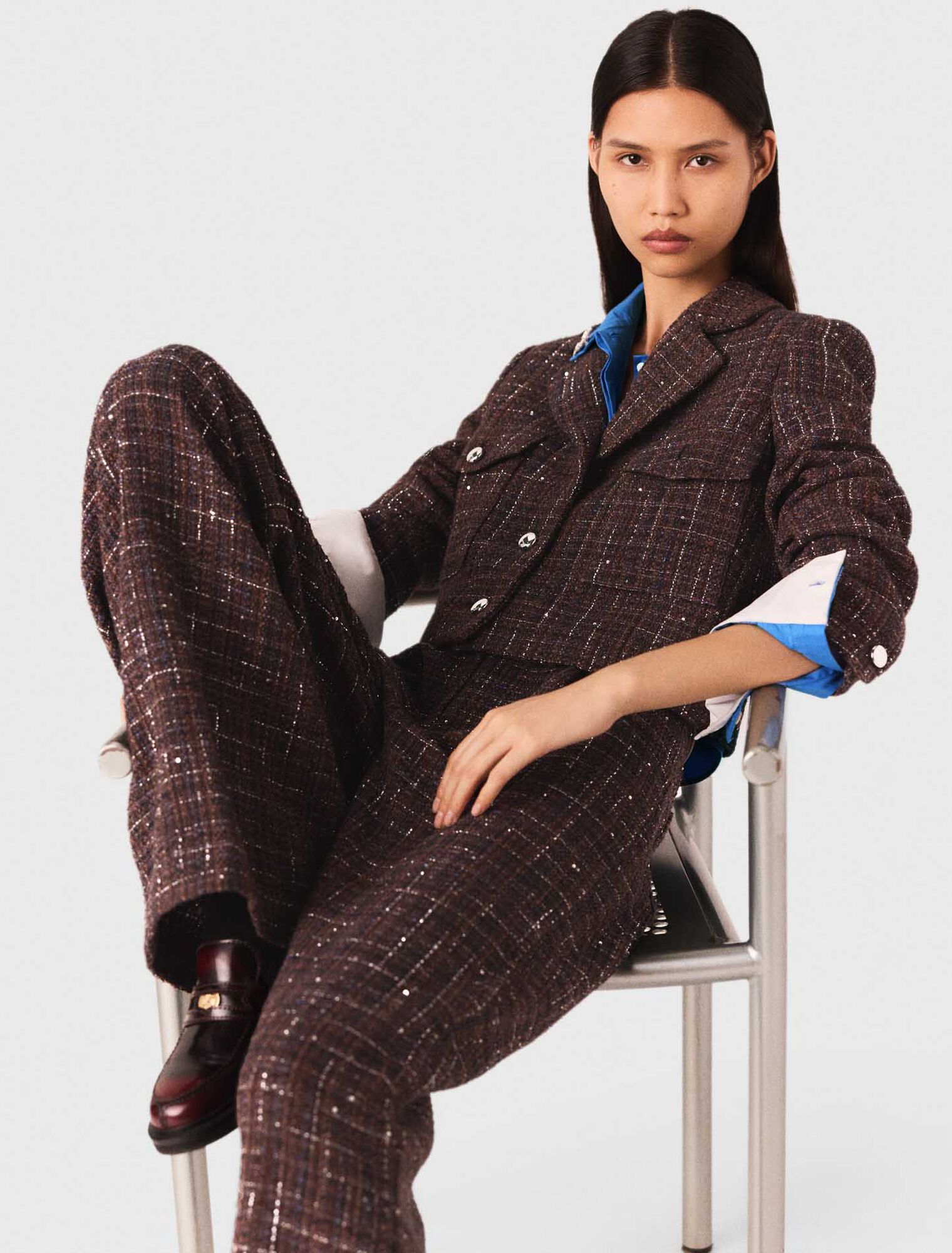 Pantalon en tweed