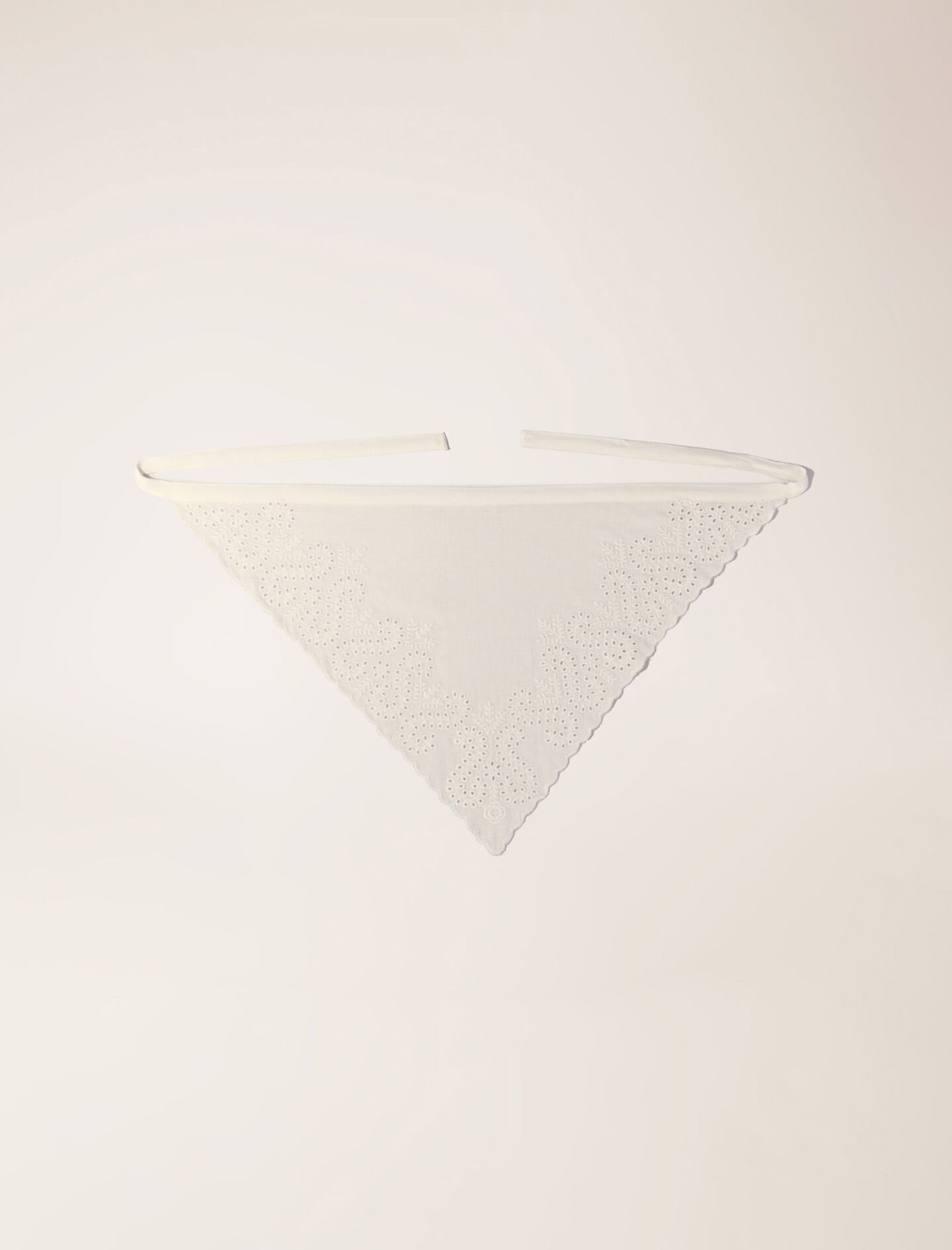 maje Foulard triangle à nouer Blanc