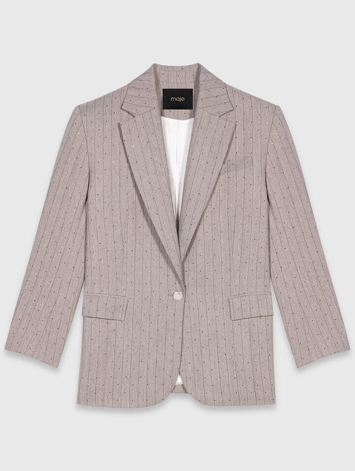 Veste de tailleur à strass