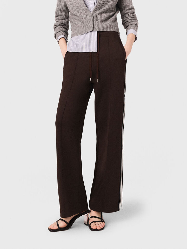 Pantalon avec bandes droites