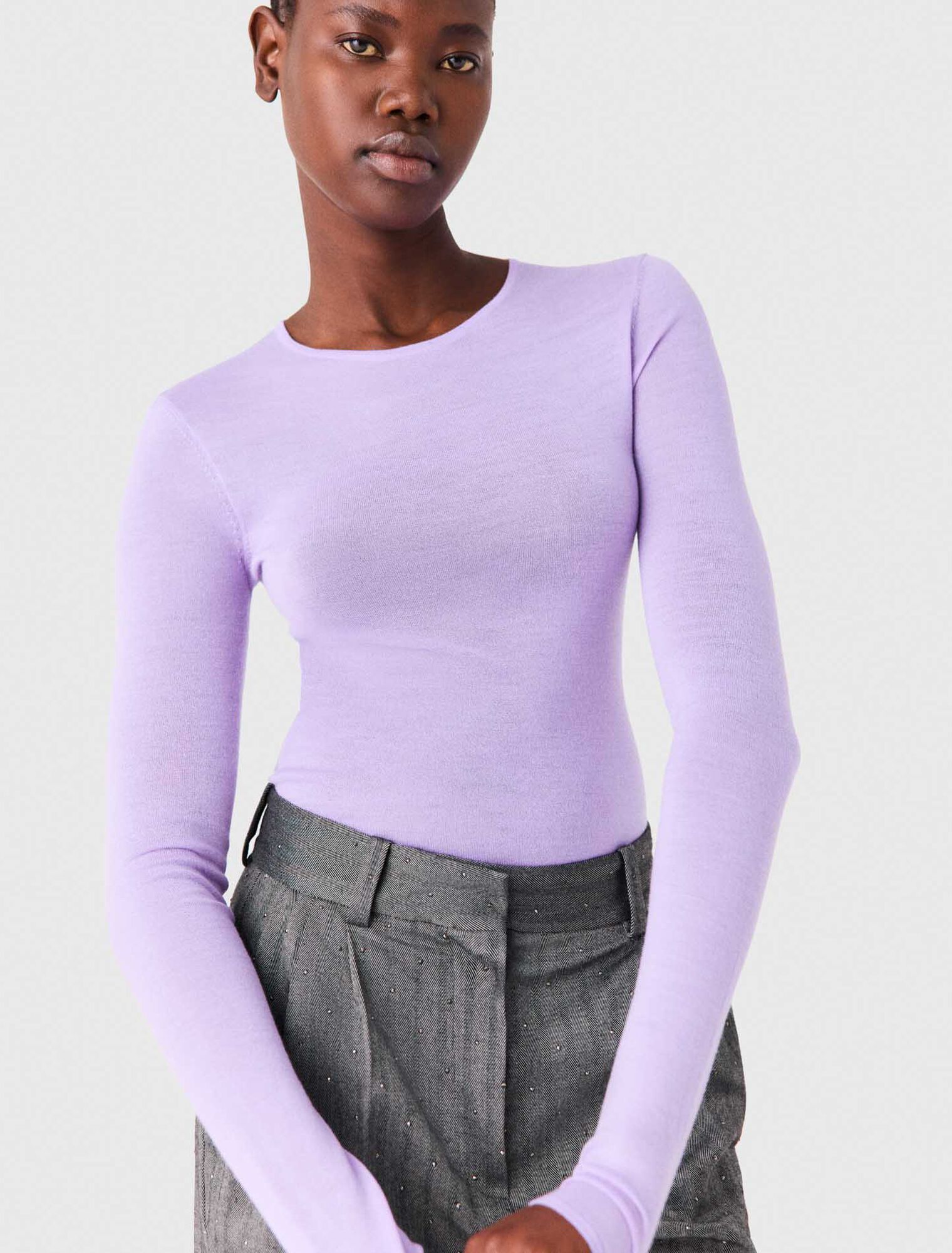 Pull col rond seconde peau