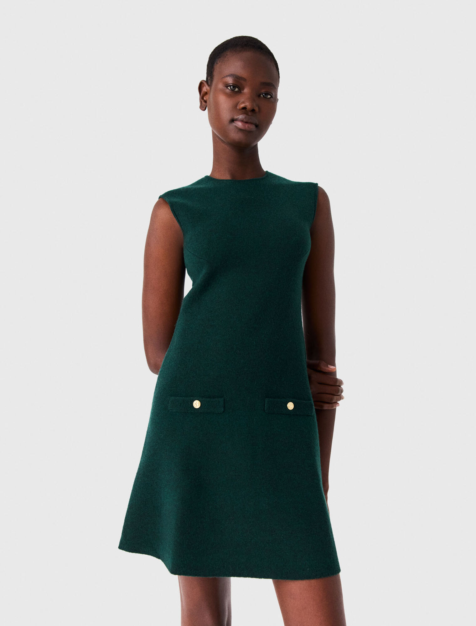 Robe en maille avec pull amovible