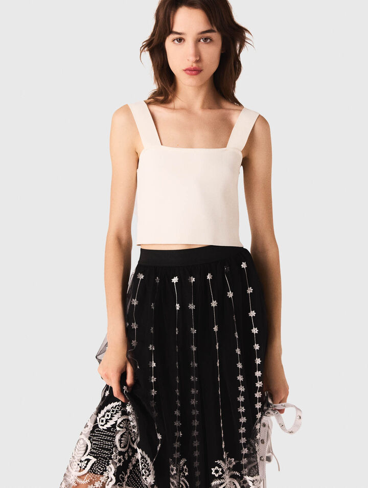 Crop top en maille