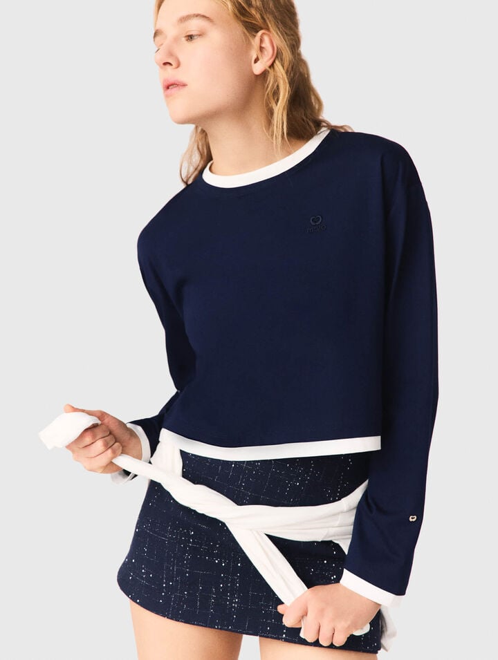 Tee shirt effet superpos&eacute;