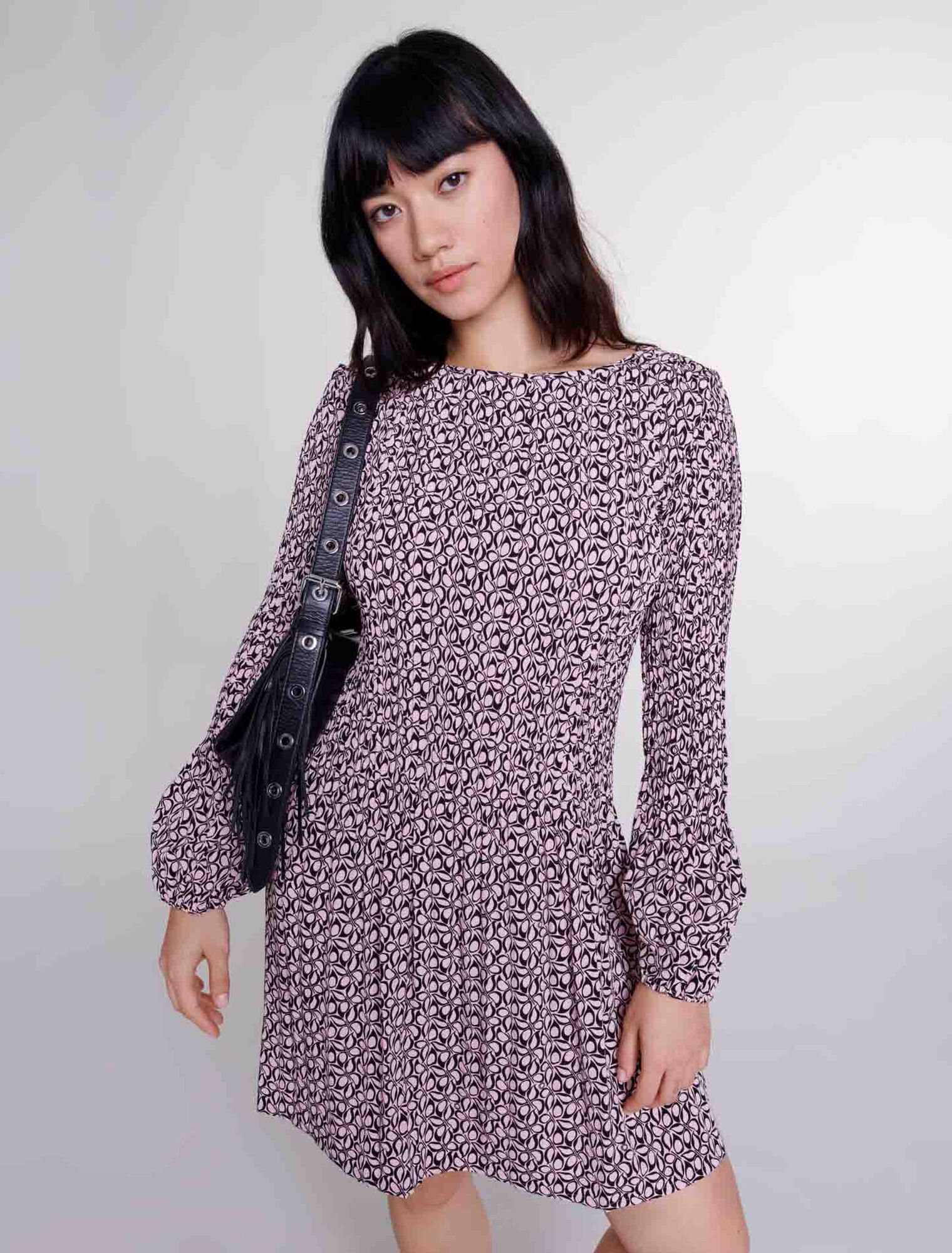 Robe courte à imprimé
