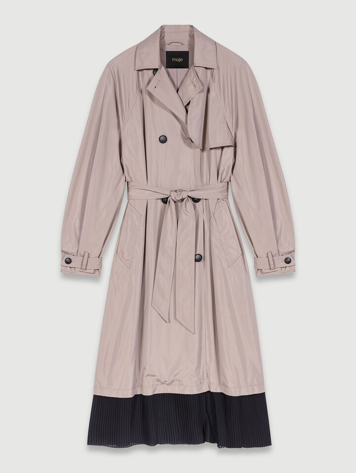 Trench contrasté