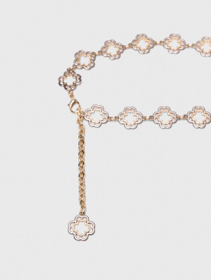 Ceinture chaine Clover bicolore